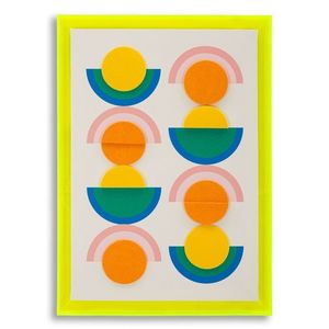 Tablou decorativ Pop Art -W, Mauro Ferretti, 50x70 cm, canvas/lemn de pin/plastic, multicolor imagine
