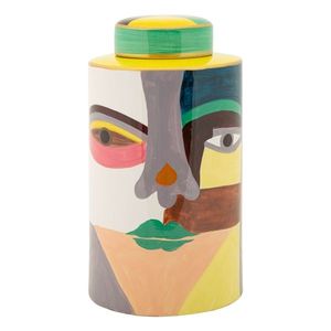 Vas decorativ Piccassy Color Top, Mauro Ferretti, 19x33 cm, ceramica, rosu inchis imagine