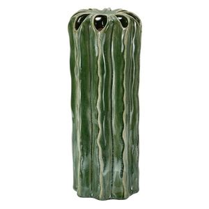 Vaza decorativa Tall Cactus, Mauro Ferretti, 12x31.5 cm, ceramica, verde imagine