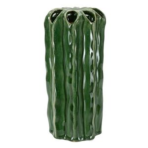 Vaza decorativa Tall Cactus, Mauro Ferretti, 11.5x23.5 cm, ceramica, verde imagine