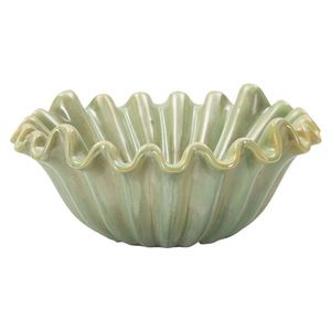 Vas decorativ Venice, Mauro Ferretti, 33x14.5 cm, ceramica, verde imagine