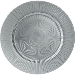 Suport farfurie Silver Stripes, 33 cm imagine