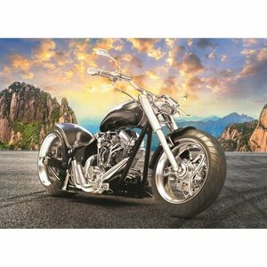 Trefl Motocicleta neagră Puzzle, 500 piese imagine