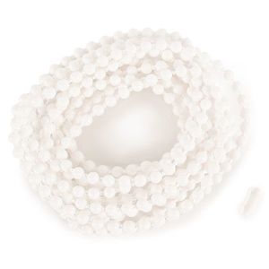 Șnur cu bile pentru roletă Light 300 cm alb (inclusiv capsă) imagine