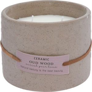 Lumânare parumată Enrich your home, Oud Wood, 230 g, 11 x 8 cm imagine