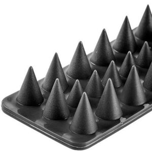 Set de 4 bucăți de țepușe pentru păsări, plasticgri , 50 x 4, 5 cm imagine