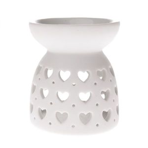 Arom-lampă din porțelan Luminary alb, 7, 7 x 9 cm imagine