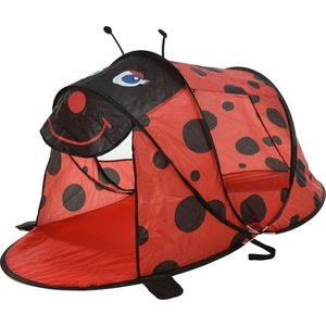 Cort pliabil rapid pentru copii cu protecție UV50+ , decor ladybird, 182 x 100 x h.86 cm imagine