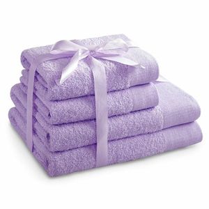 Restilo Set de prosoape Amari mov deschis, 2 buc. 50 x 100 cm, 2 buc. 70 x 140 cm, mov deschis imagine