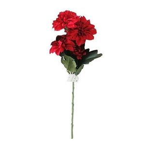 Floare artificială Dahlia roșu, 54 cm imagine