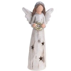 Înger ceramic LED Nativity I, 32 cm imagine