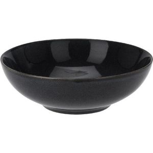 Farfurie adâncă din gresie Glaze, diam. 24, 5 cmnegru, negru imagine