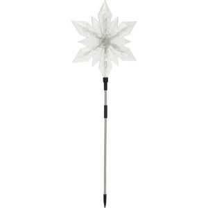 Decorațiune cu LED Fulg transparent, 25 LED, 6, 6 x 24 x 3, 5 cm, imagine