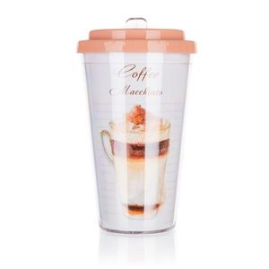 Cană de călătorie Banquet cu perete dublu COFFEE0, 5 l , Cafea macchiato imagine