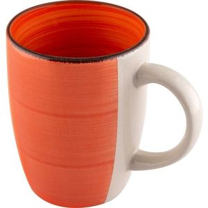 Cană ceramică Lamart LT9105 Happy, 260 ml, portocaliu, portocaliu imagine