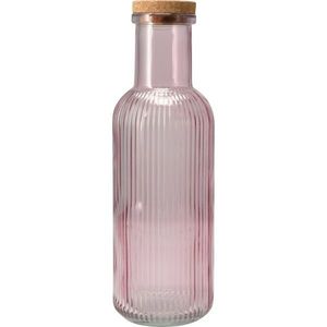 Sticlă de băut cu dop de plută, roz, 1 l imagine