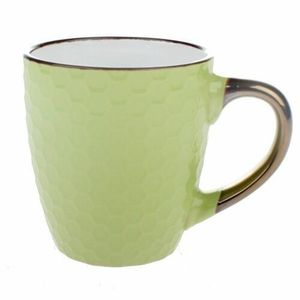 Cană din ceramică Fagure, verde, 250 ml imagine