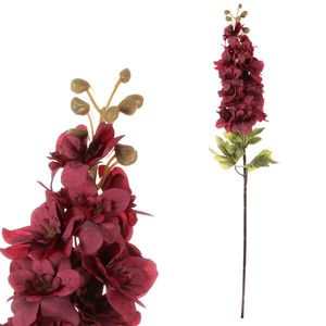 Floare artificială Delphinium bordo, 87 x 13 cm imagine