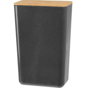 Cutie de depozitare cu capac din bambus Roger, 13 x 20, 7 x 8 cm, antracit imagine
