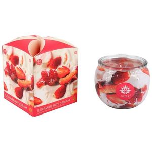 Lumânare parfumată Arome Strawberry Cream în sticlă, 90 g imagine