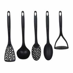 Set 5 ustensile de bucătărie EH Nylon, negru imagine