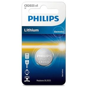 Baterie Philips CR2025 3 V, celulă buton litiu imagine