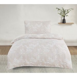 Lenjerie de pat Jacquard Alabama bej , 140 x 200cm, 70 x 90 cm, bej imagine