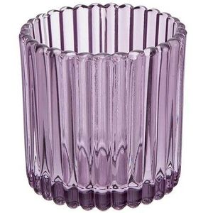 Suport de sticlă pentru lumânări Altom Tealight, diametru 8, 5 cm, violet, mov, 8, 5 cm imagine