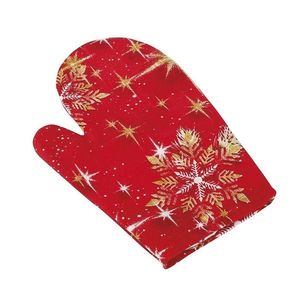 Mănușă de bucătărie Bellatex Globuri de Crăciunaurii , 28 x 18 cm imagine