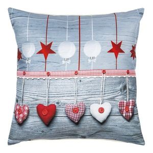 Faţă de pernă de Crăciun Podoabe, material textil, 40 x 40 cm imagine