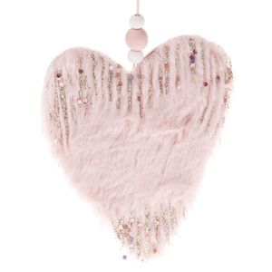 Decorațiune textilă suspendată, ornament R inimăroz imagine