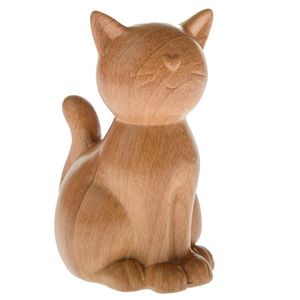 Pisică din ceramică Beckie maro, 9, 3 x 13 cm imagine
