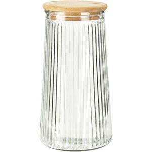 Borcan pentru alimente cu capac din bambus, 1, 4 l, 1, 4 l imagine