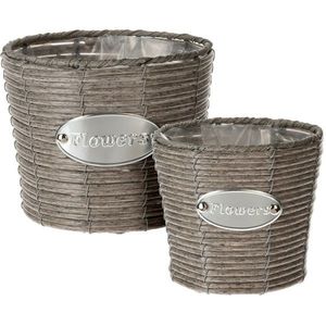 Set recipiente conice de ghivece Flowerstaupe, 2 buc. imagine