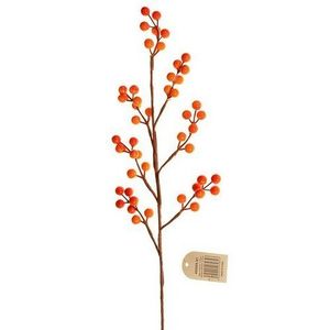 Ramură artificială cu fructe de pădure 7 fire, înălțime 75 cm imagine