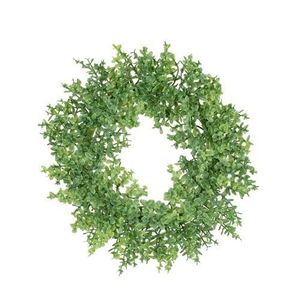 Coroniță artificială Buxus verde, diametru 16 cm imagine
