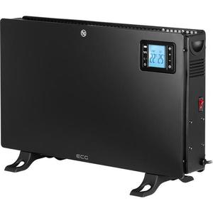 Convector electric de podea ECG TK 2080 DR negru, 2000 W, 3 trepte, termostat, LCD imagine