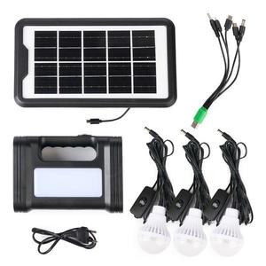 Kit Solar cu Lanterna si 3 Becuri Led GD17 imagine