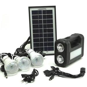 Kit solar GD-Lite 8017 dotat cu dispozitive USB cu 3 becuri Led si acumulator de mare capacitate imagine
