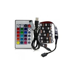 Banda LED cu telecomanda Ugyismegveszel, 4.8W, RGB, 1m, Multicolor imagine