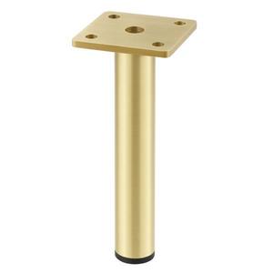 Picior pentru mobilier Ronda Simplu, finisaj auriu periat GT, H: 180 mm imagine