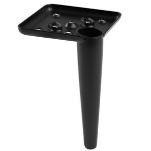 Picior pentru mobilier Square, finisaj negru mat GT, H: 150 mm imagine