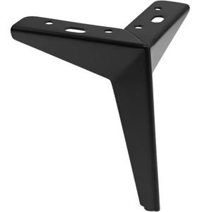 Picior pentru mobilier Star, finisaj negru mat GT, H: 155 mm imagine