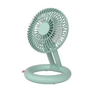 Ventilator birou, pliabil, incarcare USB, baterie reincarcabila 1800mAh, verde imagine