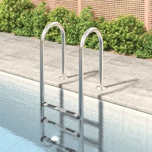 vidaXL Scară de piscină, 54x38x158 cm, oțel inoxidabil 304 imagine
