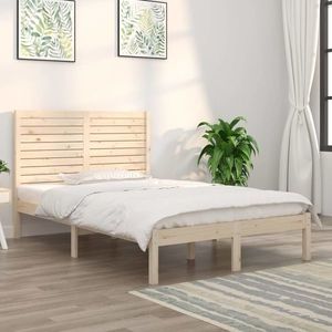 vidaXL Cadru de pat, 140x190 cm, lemn masiv imagine