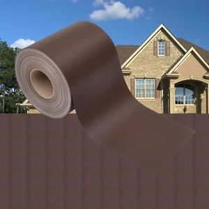 vidaXL Panou de intimitate grădină, maro, 35x0, 19 m, PVC imagine