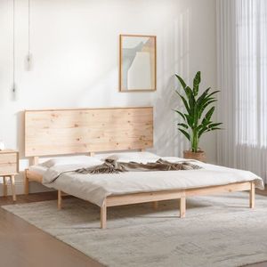 vidaXL Cadru de pat fără saltea, 160x200 cm, lemn masiv pin imagine