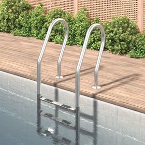 vidaXL Scară de piscină, 54x38x158 cm, oțel inoxidabil 304 imagine