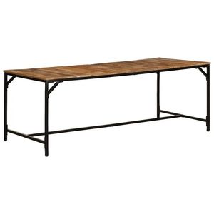 vidaXL Masa de sufragerie 200x100x75 cm lemn masiv de mango brut imagine